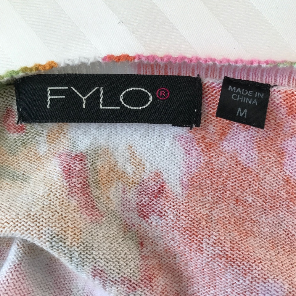 Fylo - Button up Colourful Floral Cardigan - Picture 3 of 5